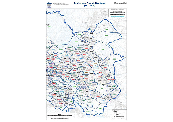 Vorschau Karte Blatt Bremen-Ost