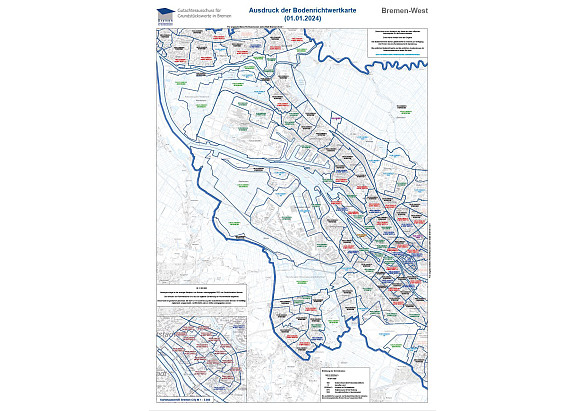 Vorschau Karte Blatt Bremen-West